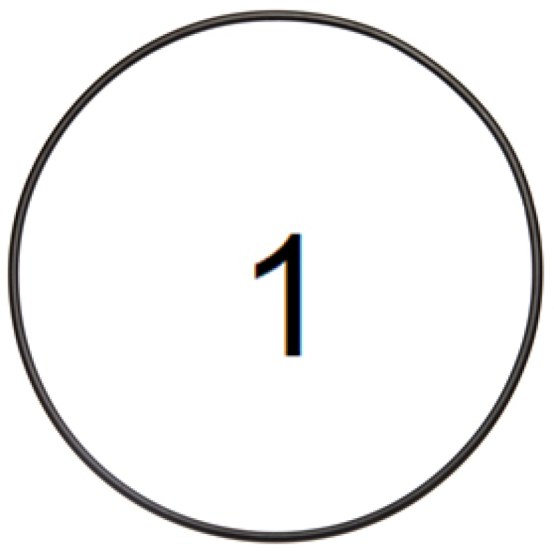 Etiket CDC Nummer 1-400 rond (777031)